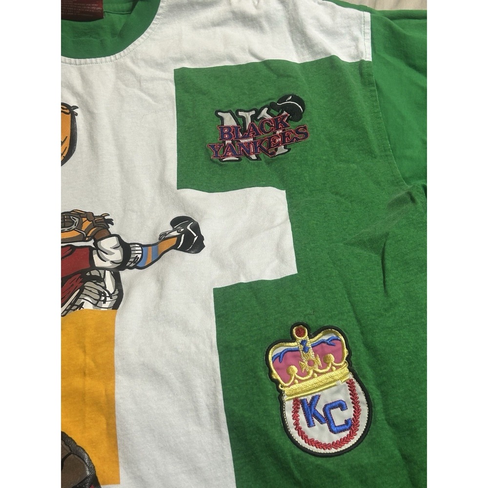 Negro Leagues 1920 Museum Graphic T Shirt XL Green Patch Streetwear - Picture 9 of 13